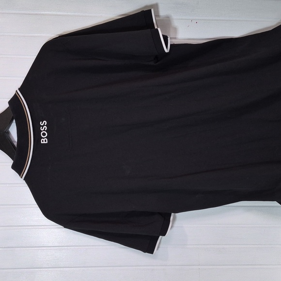 Hugo Boss Polo Classic Black Paddry Pro Luxury Shirt XL - Picture 11 of 12